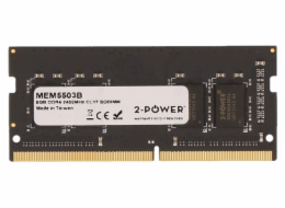 2-Power SODIMM DDR4 8GB 2400MHz CL17 MEM5503B 2-Power 8GB PC4-19200S 2400MHz DDR4 CL17 Non-ECC SoDIMM 2Rx8 (DOŽIVOTNÍ ZÁRUKA)