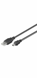 PremiumCord kabel USB 2.0, A-B mini, 5pinů, 0,5m