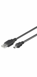 PremiumCord kabel USB 2.0, A-B mini, 5pinů, 0,5m
