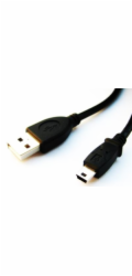 USB kabel A-MINI 5PM 2.0 2m HQ 1,8m