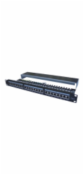 DATACOM Patch panel 19" STP 24 port CAT6 LSA 1U BK (3x8p) / VL