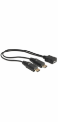Delock kabel USB micro B samice > 2 x USB micro-B samec 20.5 cm