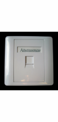 WALL plate SA s rámečkem pro 1keystone (80 x 80)