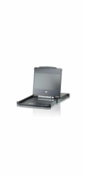 ATEN CL6708MW-ATA-AG SINGLE RAIL 8-PORT DVI FHD LCD KVM 17.3" W/LED LIGHT/USA KB/EU