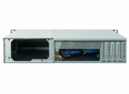 CHIEFTEC skříň Rackmount 2U UNC-210, mATX, half height PCI slots,  Black, zdroj PSF-400B (400W)