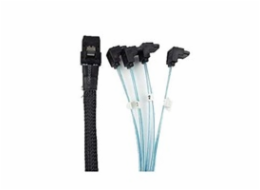 INTEL 730 mm straight SFF8643 to right angle 7-pin connector cables