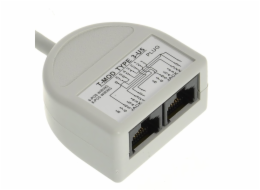 Rozdvojka počítač/počítač 2 x RJ45 UTP T-MOD 3-U5 Solarix Eth.Rozdvojka PC-PC