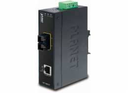Planet IFT-802TS15 optický konvertor, SC singlemode 15km, DIN, IP30, -40 až 75 st.C