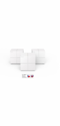 Tenda Nova MW6 (3-pack) WiFi AC1200 Mesh Gigabit system, MU-MIMO, 6x GLAN/GWAN, SMART CZ aplikace
