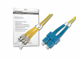 DIGITUS Fiber Optic Patch Cord, ST to SC, OS2, Singlemode 09/125 µ, Duplex, Length 10m
