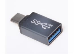 PREMIUMCORD Adapter USB 3.1 C/male - USB 3.0 A/female, metal grey, OTG