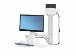 Ergotron StyleView Sit-Stand Combo System - Montážní sada (zásuvka pro klávesnici, nástěnný držák CPU, nastavitelné rameno monitoru) - pro LCD displej / PC vybavení - malý držák CPU - hliník, vysoce k