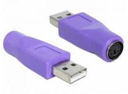 Delock - Adaptér klávesnice / myši - PS/2 (F) do USB (M)