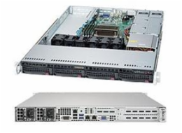 SUPERMICRO 1U server 1x LGA3647, iC622, 6x DDR4 ECC reg, 4x 3.5" HS SATA3, 600W (80+ Platinum), IPMI, WIO