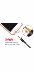 Delock Stereo Jack prodlužovací kabel 3,5 mm 4 pin samec na samici 0,5 m černý