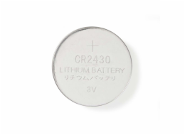 Nedis BALCR24305BL - Lithiová Knoflíková Baterie CR2430 | 3 V | 5 kusů | Blistr
