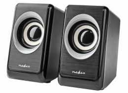 NEDIS&nbsp;PC&nbsp;reproduktory/&nbsp;2.0/&nbsp;výkon&nbsp;18&nbsp;W/&nbsp;3,5&nbsp;mm&nbsp;jack/&nbsp;USB/&nbsp;ABS/&nbsp;černé