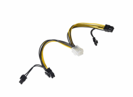 Akyga adaptér PCI Express 6 pin M/2x 6+2 pin F