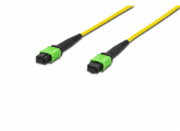 Digitus Fiber Optic Patchcord, MPO to MPO, Female OS2, Singlemode 09/125 µ, 30m, Method A Jacket: yellow, Housing: green