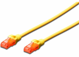 Digitus CAT 6 U-UTP patch cable, Cu, LSZH AWG 26/7, length 5 m, color yellow