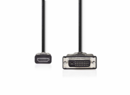 NEDIS kabel HDMI - DVI/ konektor HDMI - 24+1pinová zástrčka DVI-D/ černý/ 3m