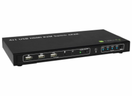 TECHLY 028702 4-port HDMI/USB KVM switch 4x1 with audio