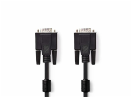 Nedis CCGB59000BK20 - Kabel VGA | VGA Zástrčka - VGA Zástrčka | 2 m | Černá barva