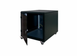 19" kontejner.rozvaděč 12U,hl.1000mm,nosnost 200kg černý