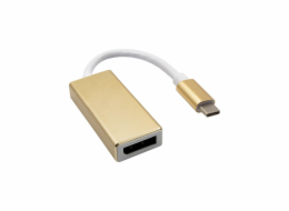 Akyga konventor USB type C/DisplayPort-F/ABS/15cm