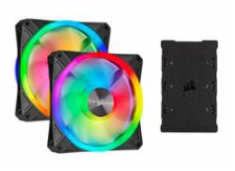 Corsair ventilátor QL Series QL140 RGB LED, 2x 140mm, 26dBA, Lighting Node CORE