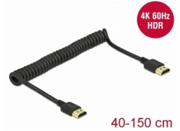 DELOCK HDMI Coiled Cable 4K 60Hz