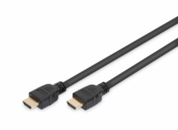 Digitus připojovací kabel HDMI 2.1 Ultra High Speed, typ A M / M, 5,0 m, s Ethernetem, UHD 8K 60p, zlacené konektory