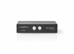 NEDIS VGA přepínač/ 2x VGA vstup/ 1x VGA výstup/ rozlišení 2560x1600/ černý/ BOX