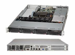 SUPERMICRO 1U chassis 4x 3,5" HS SAS/SATA, 2x500W (80PLUS Platinum), WIO