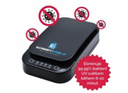 Screenshield™ UV sterilizátor pro mobilní telefony a drobné předměty (černá)