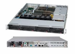SUPERMICRO 1U chassis 4x 3,5" HS SAS/SATA, 2x700W (80PLUS Platinum), WIO