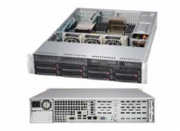 Supermicro CSE-825TQC-600WB SUPERMICRO 2U chassis 8x 3,5" HS SAS/SATA, 600W (80PLUS Platinum), WIO