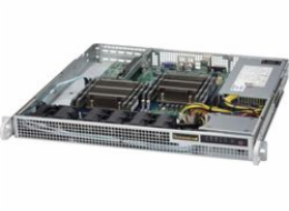SUPERMICRO mini1U chassis, 1x 3,5" fixed HDD (nebo s MCP-220-00044-0N 2x2,5"), 500W (Platinum)