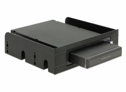 Delock 3.5"/ 5.25"Mobile Rack for 2.5"SATA hard drives and SSDs - Skladovací mobilní rack - 2.5" - černá