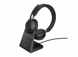 Jabra Evolve2 65/Stereo/USB/BT/Bezdrát/Stand/Černá