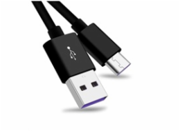 PremiumCord Kabel USB 3.1 C/M - USB 2.0 A/M, Super fast charging 5A, černá, 1m