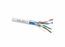 Instalační kabel Solarix CAT6A FFTP šedý Dca s2 d2 a1 500m SXKD-6A-FFTP-LSOH