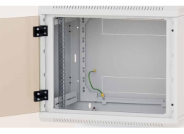 Nástěnný rozvaděč jednodílný 9U (š)600x(h)595 perfor.dveře