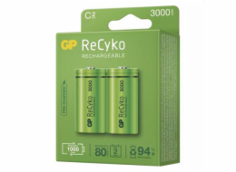 GP C ReCyko 3 000 mAh, nabíjecí, 2 ks PP