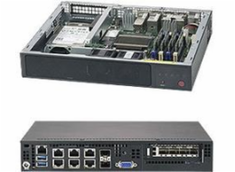 SUPERMICRO Micro 1U mini ITX chassis 2x 2,5" int. HDD, bez zdroje