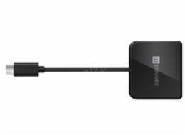 CONNECT IT USB-C hub, 3v1 (USB-C,USB-A,HDMI), externí, ČERNÝ