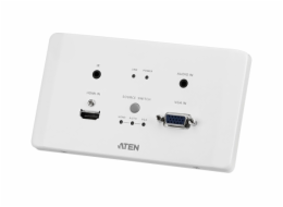 Aten HDMI & VGA HDBaseT Transmitter with EU Wall Plate / PoH (4K@100m) (HDBaseT Class A)