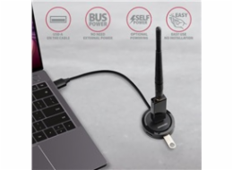 AXAGON HUE-P1A, 4x USB 3.2 Gen 1 ROUND hub, micro USB napájecí konektor, kabel USB-A 30cm