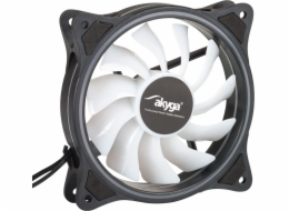 Akyga ventilátor 120mm/mini 6 pin/15 LED/RGB 