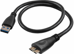 Akyga USB 3.0 A-microB 0.5m/černá  